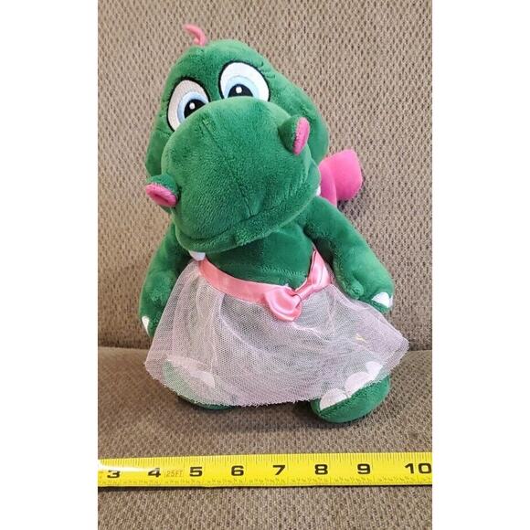 Legoland Green Dinosaur Pink Spikes and Wings Pink Skirt Embroidered Eyes - Picture 7 of 10
